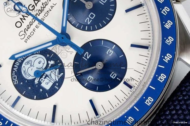 0816 QuickDry Speedmaster Professional “Silver Snoopy Award” 50th Anniversary GSF 1:1 Best Edition A7750(Mod) 7863